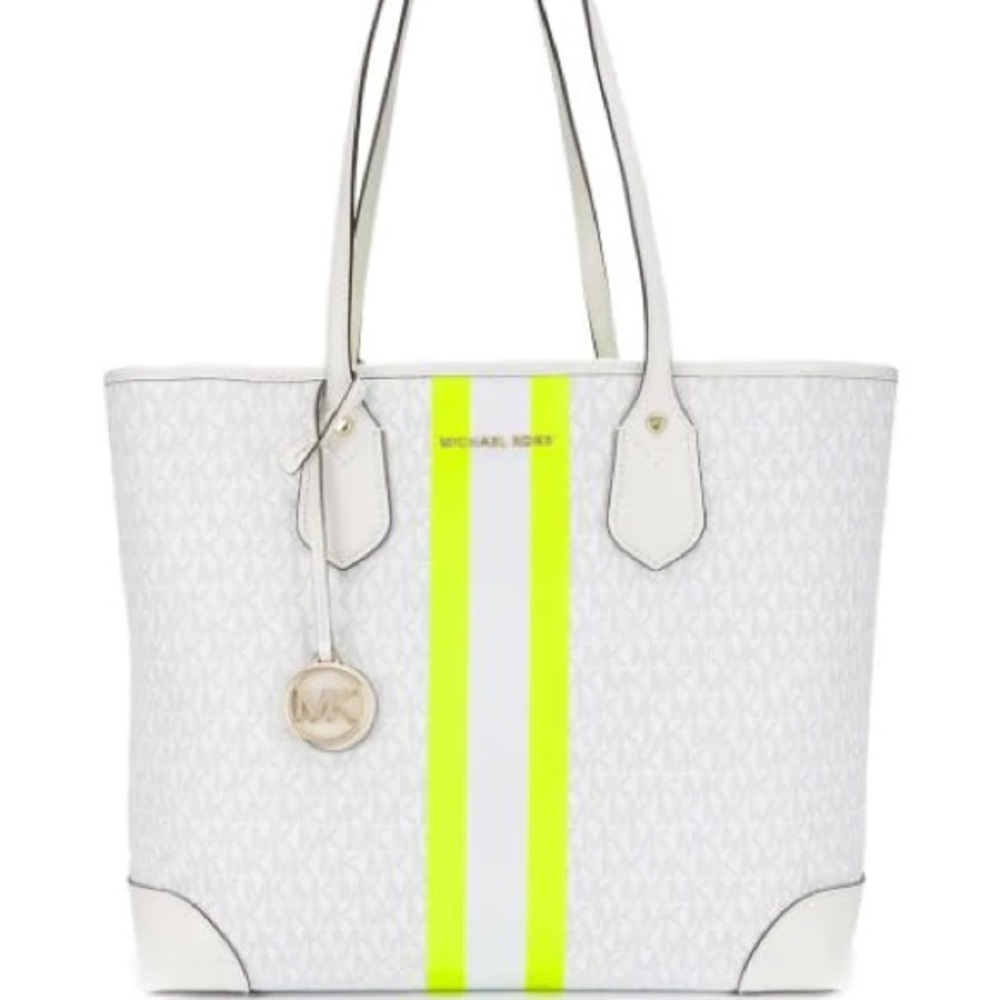 Michael Kors Neon Stripe Eva Tote